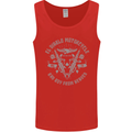 El Diablo Motorcycle Motorbike Biker Mens Vest Tank Top Red