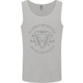 El Diablo Motorcycle Motorbike Biker Mens Vest Tank Top Sports Grey
