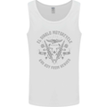 El Diablo Motorcycle Motorbike Biker Mens Vest Tank Top White