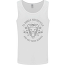 El Diablo Motorcycle Motorbike Biker Mens Vest Tank Top White