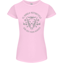 El Diablo Motorcycle Motorbike Biker Womens Petite Cut T-Shirt Light Pink