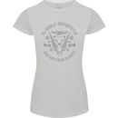 El Diablo Motorcycle Motorbike Biker Womens Petite Cut T-Shirt Sports Grey