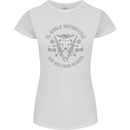 El Diablo Motorcycle Motorbike Biker Womens Petite Cut T-Shirt White