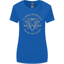 El Diablo Motorcycle Motorbike Biker Womens Wider Cut T-Shirt Royal Blue