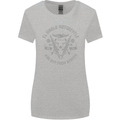 El Diablo Motorcycle Motorbike Biker Womens Wider Cut T-Shirt Sports Grey