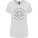 El Diablo Motorcycle Motorbike Biker Womens Wider Cut T-Shirt White