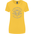 El Diablo Motorcycle Motorbike Biker Womens Wider Cut T-Shirt Yellow