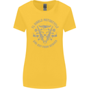El Diablo Motorcycle Motorbike Biker Womens Wider Cut T-Shirt Yellow