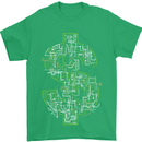 Electric Dollar Sign Crypto Cash Mens T-Shirt Cotton Gildan Irish Green