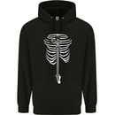 Electric Guitar Ribs Guitarist Acoustic Childrens Kids Hoodie Black