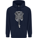 Electric Guitar Ribs Guitarist Acoustic Childrens Kids Hoodie Navy Blue