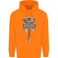 Electric Guitar Ribs Guitarist Acoustic Childrens Kids Hoodie Orange