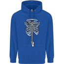 Electric Guitar Ribs Guitarist Acoustic Childrens Kids Hoodie Royal Blue