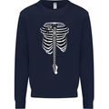 Electric Guitar Ribs Guitarist Acoustic Kids Sweatshirt Jumper Navy Blue
