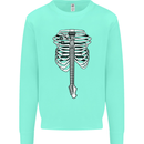 Electric Guitar Ribs Guitarist Acoustic Kids Sweatshirt Jumper Peppermint