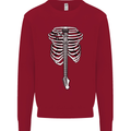 Electric Guitar Ribs Guitarist Acoustic Kids Sweatshirt Jumper Red