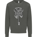 Electric Guitar Ribs Guitarist Acoustic Kids Sweatshirt Jumper Storm Grey