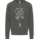 Electric Guitar Ribs Guitarist Acoustic Kids Sweatshirt Jumper Storm Grey