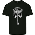 Electric Guitar Ribs Guitarist Acoustic Kids T-Shirt Childrens Black
