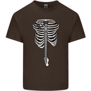 Electric Guitar Ribs Guitarist Acoustic Kids T-Shirt Childrens Chocolate