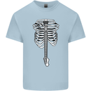 Electric Guitar Ribs Guitarist Acoustic Kids T-Shirt Childrens Light Blue