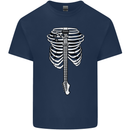 Electric Guitar Ribs Guitarist Acoustic Kids T-Shirt Childrens Navy Blue