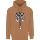 Electric Guitar Ribs Guitarist Acoustic Mens 80% Cotton Hoodie Caramel Latte