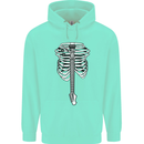 Electric Guitar Ribs Guitarist Acoustic Mens 80% Cotton Hoodie Peppermint