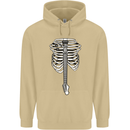 Electric Guitar Ribs Guitarist Acoustic Mens 80% Cotton Hoodie Sand