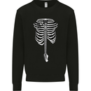 Electric Guitar Ribs Guitarist Acoustic Mens Sweatshirt Jumper Black