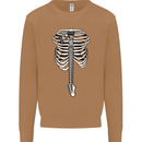 Electric Guitar Ribs Guitarist Acoustic Mens Sweatshirt Jumper Caramel Latte