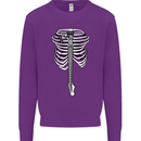 Electric Guitar Ribs Guitarist Acoustic Mens Sweatshirt Jumper Purple