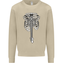 Electric Guitar Ribs Guitarist Acoustic Mens Sweatshirt Jumper Sand
