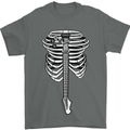 Electric Guitar Ribs Guitarist Acoustic Mens T-Shirt Cotton Gildan Charcoal