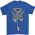 Electric Guitar Ribs Guitarist Acoustic Mens T-Shirt Cotton Gildan Royal Blue