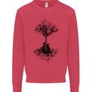 Electric Guitar Tree & Roots Guitarist Kids Sweatshirt Jumper Heliconia
