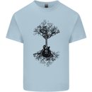 Electric Guitar Tree & Roots Guitarist Kids T-Shirt Childrens Light Blue