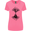 Electric Guitar Tree & Roots Guitarist Womens Wider Cut T-Shirt Azalea