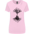 Electric Guitar Tree & Roots Guitarist Womens Wider Cut T-Shirt Light Pink