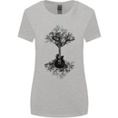Electric Guitar Tree & Roots Guitarist Womens Wider Cut T-Shirt Sports Grey