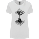 Electric Guitar Tree & Roots Guitarist Womens Wider Cut T-Shirt White