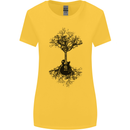 Electric Guitar Tree & Roots Guitarist Womens Wider Cut T-Shirt Yellow