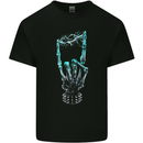 Electric Rock Music Hand Guitar Heavy Metal Kids T-Shirt Childrens Black