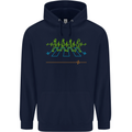 Electrocardiography Music Abby Road Childrens Kids Hoodie Navy Blue