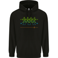 Electrocardiography Music Abby Road Mens 80% Cotton Hoodie Black