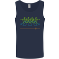 Electrocardiography Music Abby Road Mens Vest Tank Top Navy Blue