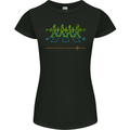 Electrocardiography Music Abby Road Womens Petite Cut T-Shirt Black