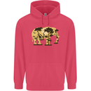 Elephant Ecology Animal Childrens Kids Hoodie Heliconia