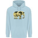 Elephant Ecology Animal Childrens Kids Hoodie Light Blue