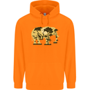 Elephant Ecology Animal Childrens Kids Hoodie Orange